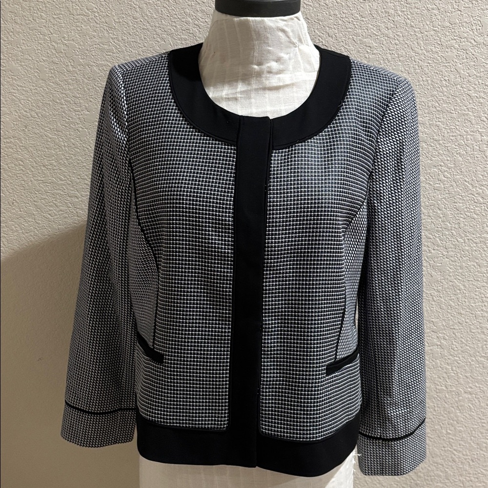 Ann Taylor Monochrome Geometric Dress
